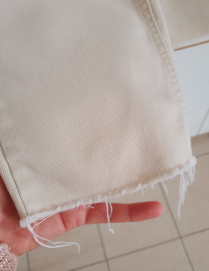 Jean beige cropped Bershka T. S - photo numéro 2