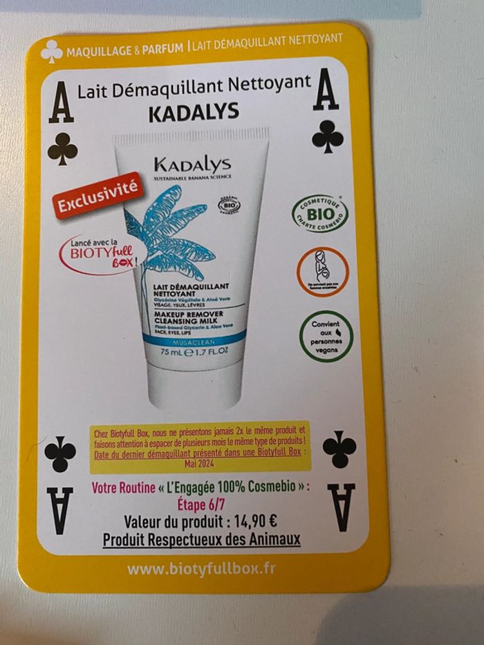 Lait démaquillant nettoyant Kadalys - photo numéro 3
