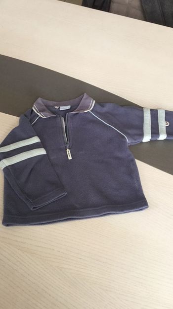 Sweat polaire bleu 23m Tout Compte Fait