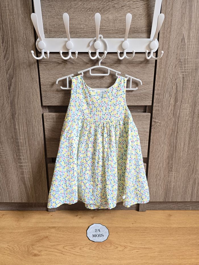Vêtement Bébé Fille - Robe + bloomer - Obaibi - 23 mois 86 cm - photo numéro 5