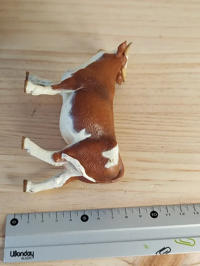 PAPO vache marron et blanche Figurine animal de la ferme - photo numéro 6