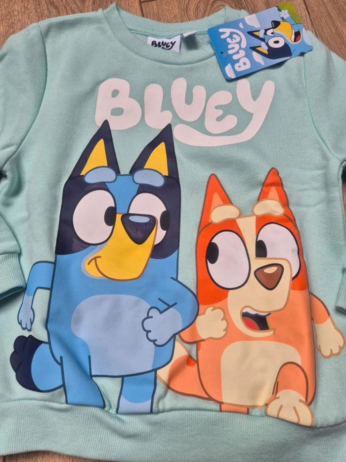 Pull sweat Bluey & Bingo 5/6 ans neuf avec étiquette - photo numéro 2