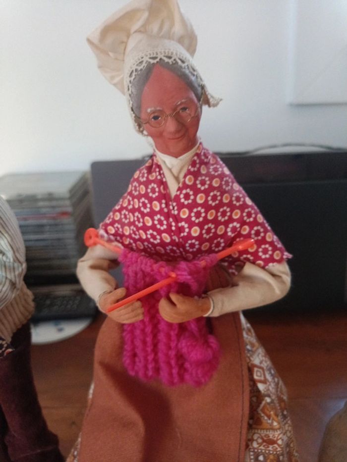 Couple de santons terre cuite Guichas - photo numéro 4