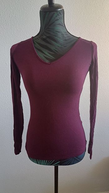 Sweat moutarde et violet 