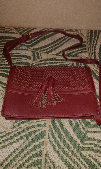 Sac bandoulière bordeaux