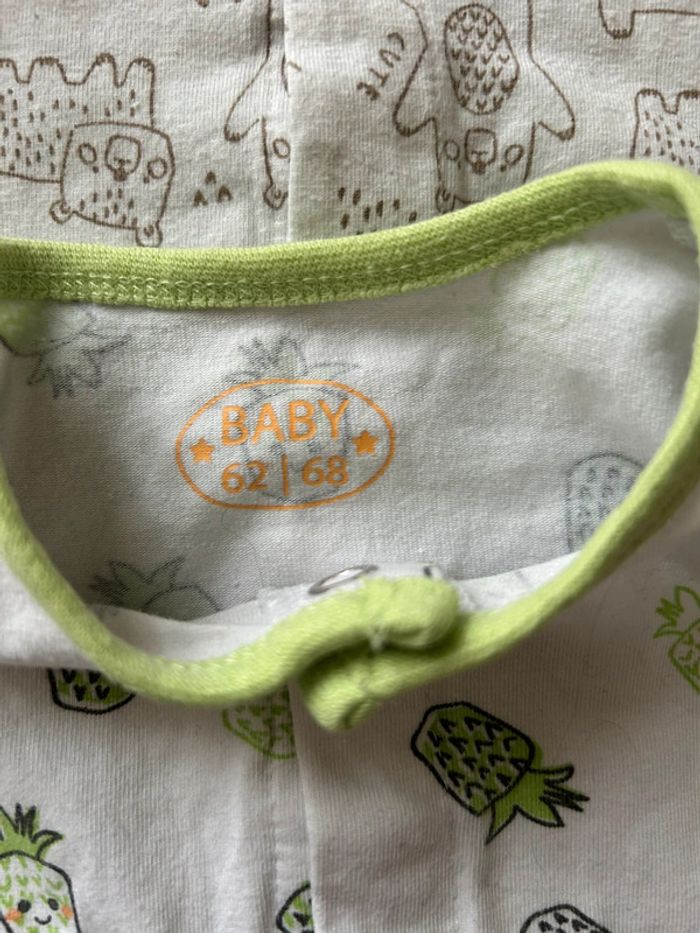Lot 2 pyjamas coton sans pied 3 mois - photo numéro 3
