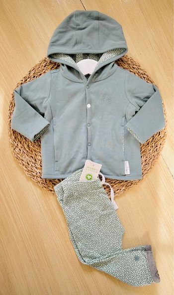 Ensemble pantalon et cardigan réversible Noppies