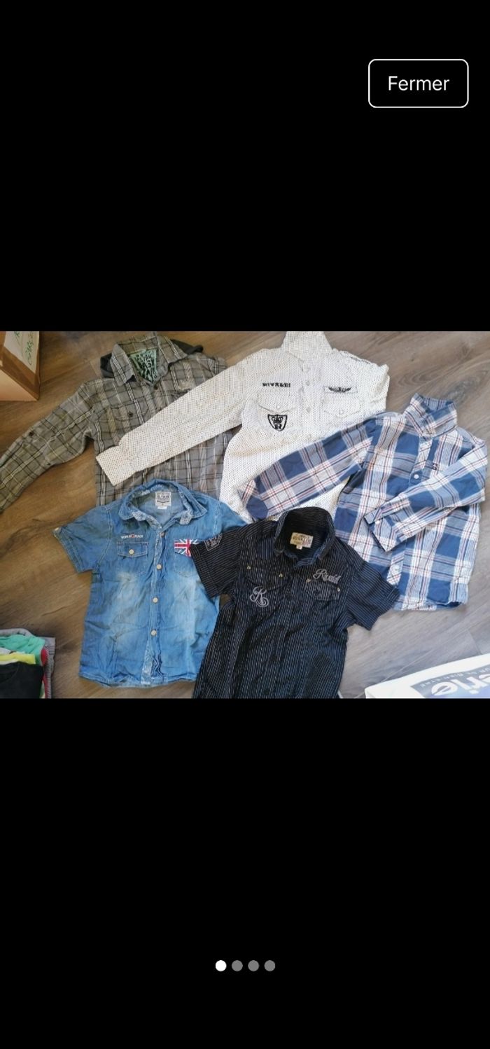 Lot chemises garcon 8 ans