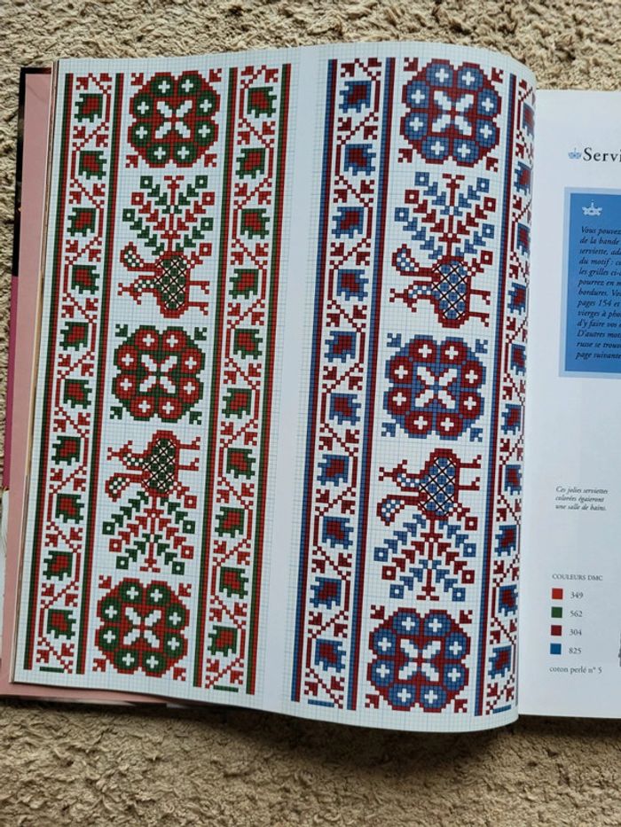 Lot de 2 livres de créations au point de croix DMC - Parfait état - photo numéro 8