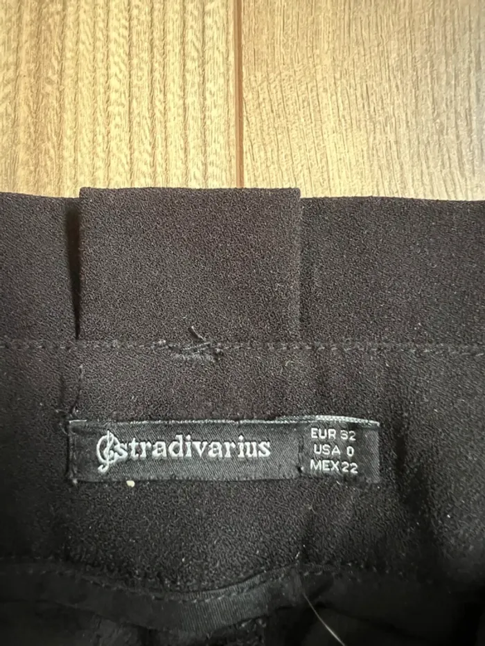 Pantalon noeud noir Stradivarius femme - photo numéro 5