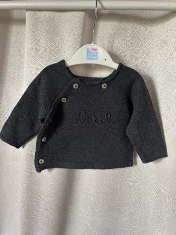 Gilet brassière cachemire 1 mois Natalys 