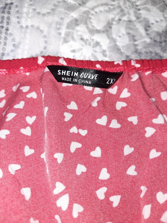 Robe rouge motif cœur 2XL - photo numéro 4