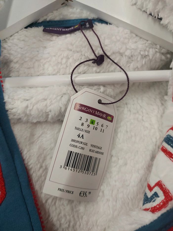 Gilet zippé à capuche sergent major - photo numéro 3