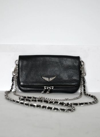 Pochette Rock Nano Zadig et Voltaire cuir noir TBE