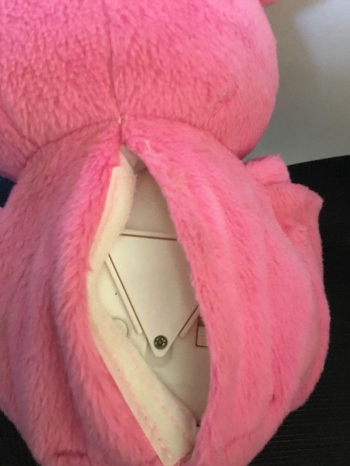 Peluche Popples rose kissy popp sonore 2007 en bon état - photo numéro 8