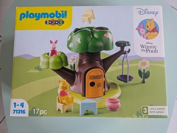 Playmobil 1.2.3 & Disney: Winnie l'ourson et Porcinet avec cabane (71316)
