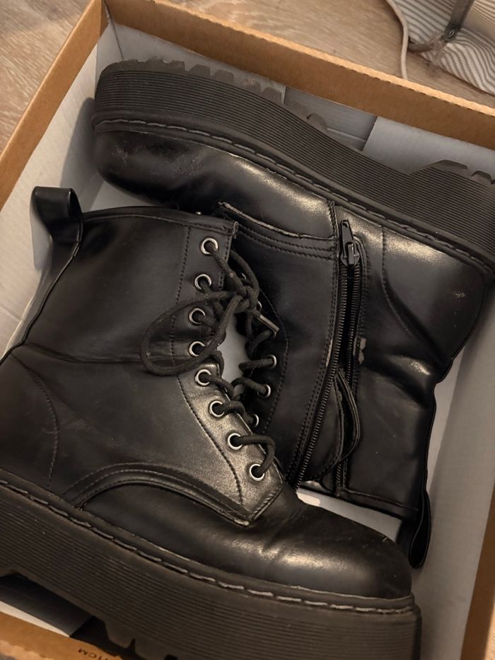 Bottes noir compense - photo numéro 4