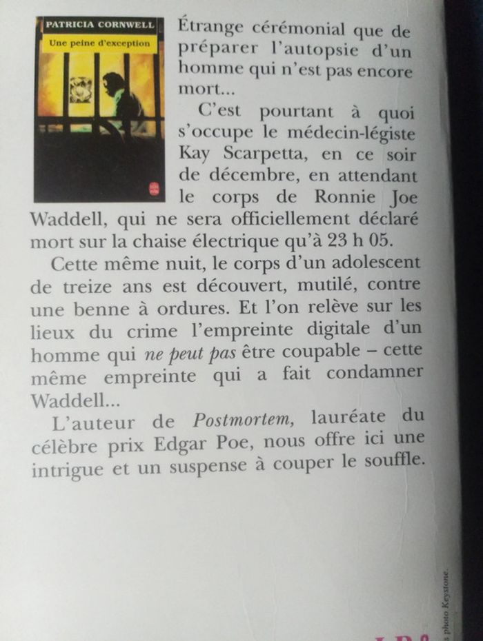 Patricia Cornwell - Une peine d'exception - photo numéro 3