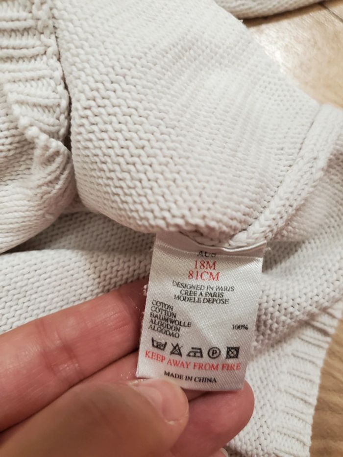 Gilet blanc Jacadi 18 Mois - photo numéro 6