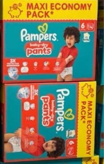 148 couches Pampers taille 6
