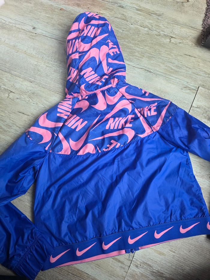 Veste nike - coupe vent 11 / 12 ans ( 146 / 156 cm ) rose et bleu - photo numéro 6