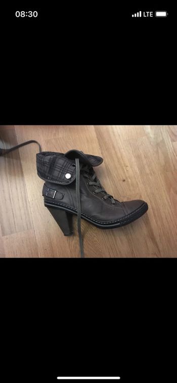 Jolies boots à talon marron très bon état sans marque 36