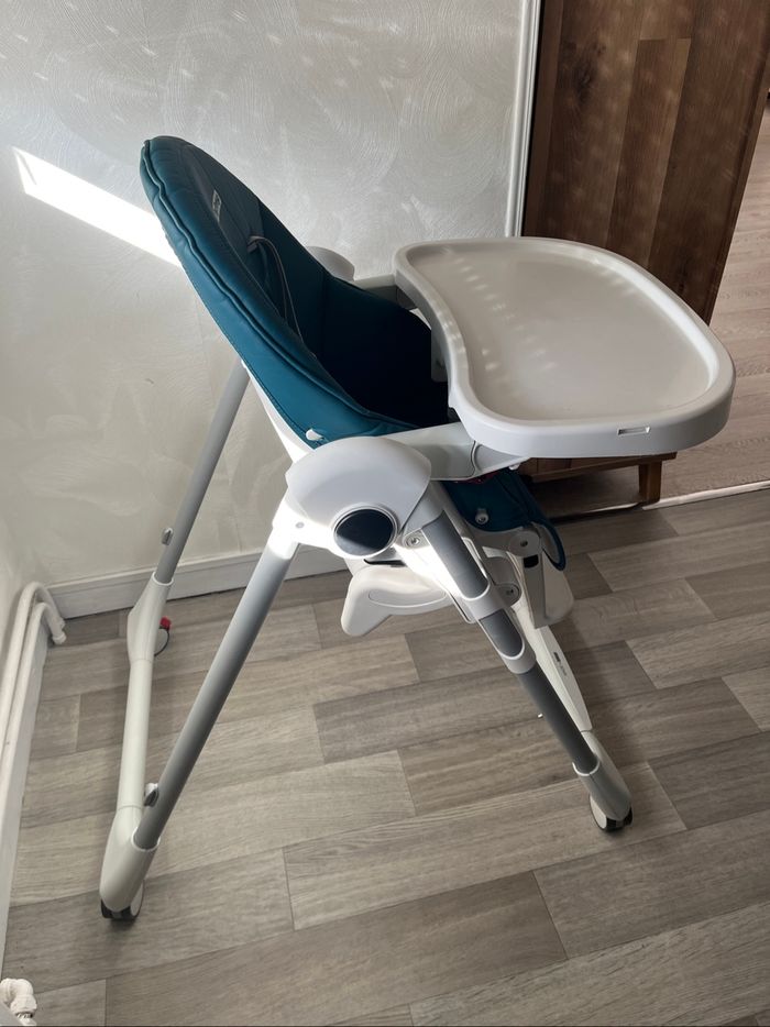 Chaise haute peg perego prima papa follow bleu pétrole - photo numéro 3