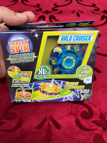 Toupie De Combat - Homerokk - Dracco Spin - Bleu - Lumineuse Led