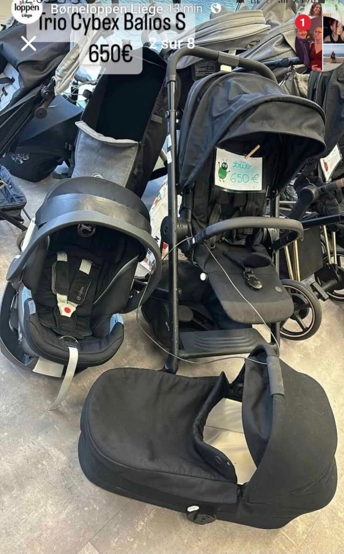 Base isofix et siège coque aton 5 cybex