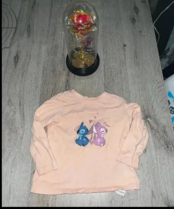 👕 Joli t-shirt enfant avec motif Stitch et Ange 👕