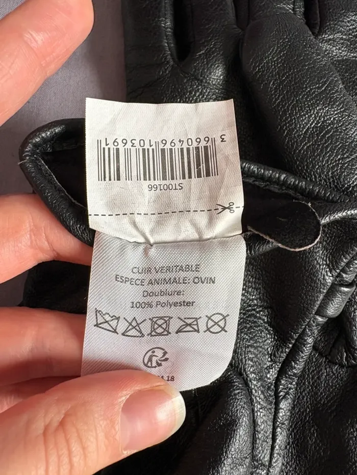 Gant cuir véritable - photo numéro 4