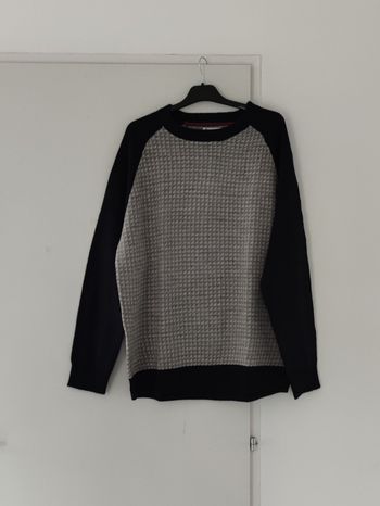 Pull homme gris & bleu marine – neuf avec étiquette – taille XXL marque U collection