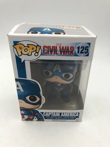 Figurine Funko Pop Marvel Civil War Captain America N•125