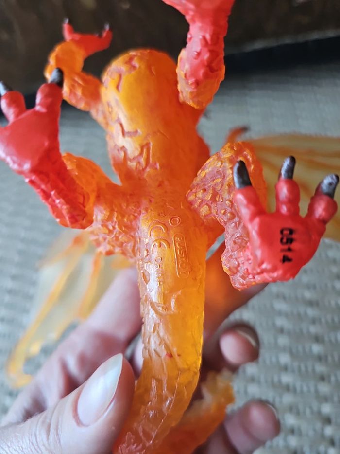Figurine dragon de feu plastoy - photo numéro 6