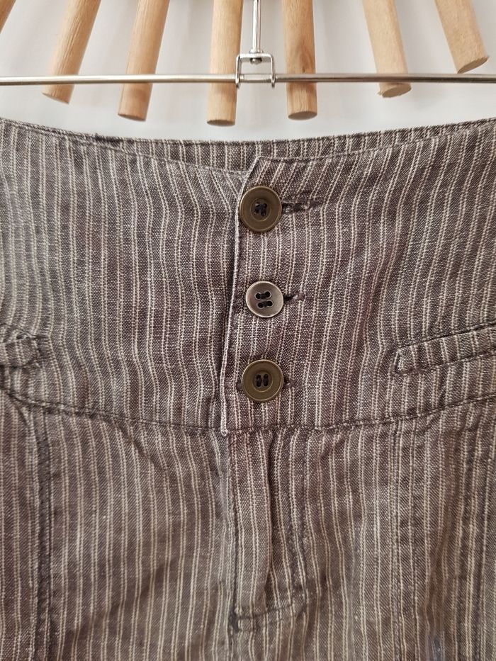 Sarouel Promod lin 38 gris - photo numéro 3