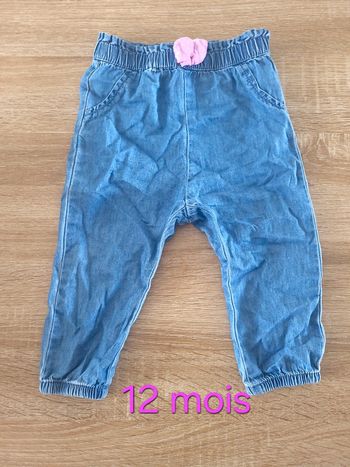 Pantalon léger jean 12 mois
