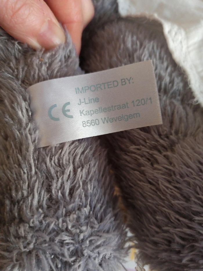 Peluche ours mauve J Line tbe - photo numéro 6