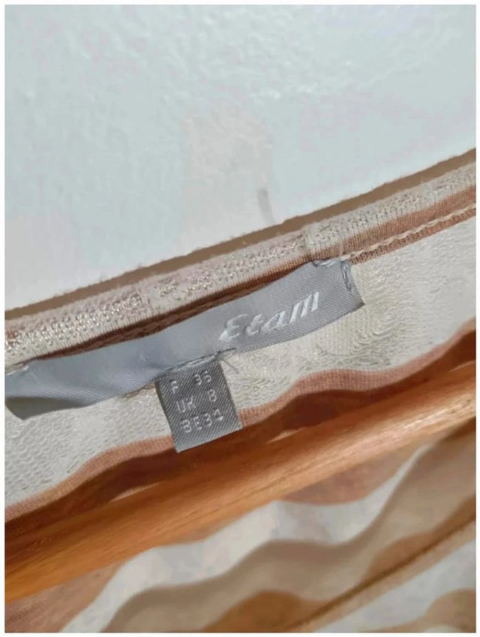 T-shirt rayures etam 36 - photo numéro 3