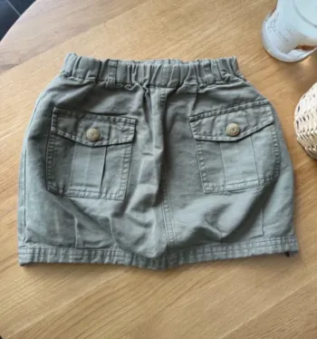 Jupe d'été lin kaki fille 6 ans Tape à l'oeil