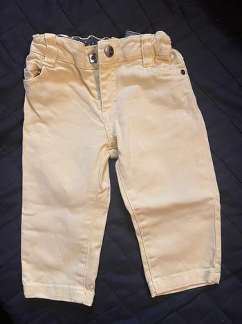Pantalon « jean » jaune 1 an