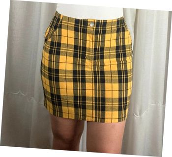 Jupe jaune et noire Hollister taille 38