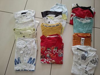 Lot tee-shirts/polos  manches courtes 3ans