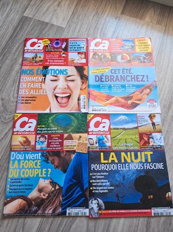Lot de 4 magazines ça m’interesse
