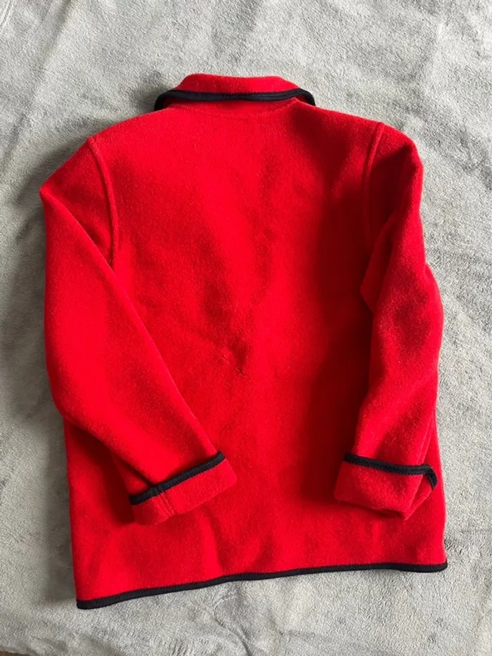Veste autrichienne Giesswein rouge – Laine & détails contrastés – T.38 - photo numéro 8
