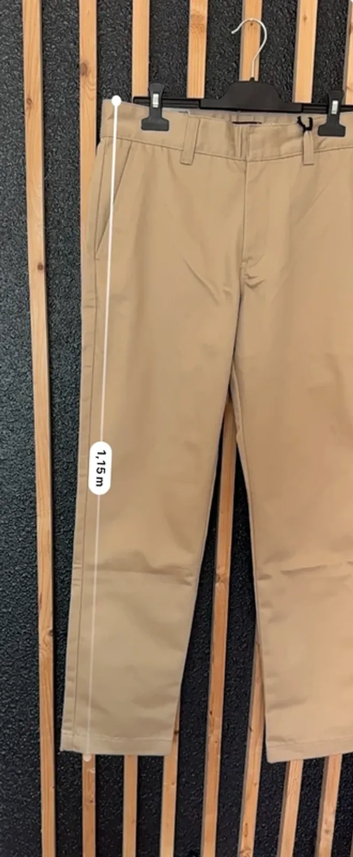 Chino droit BZB – Beige – Taille 40 – Neuf - photo numéro 8