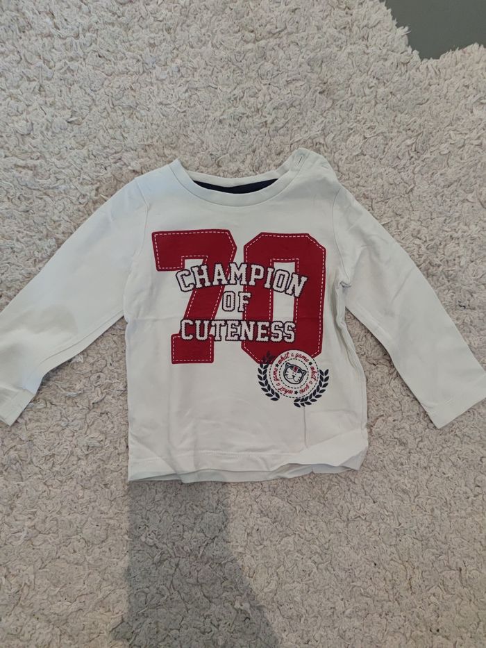 T shirt manches longues garçon 18 mois