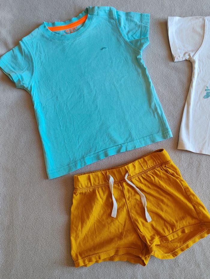 Ensemble tee-shirt et short court 24 mois - photo numéro 2