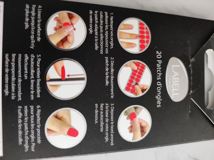 Patchs ongles main & pieds noir & doré - photo numéro 2