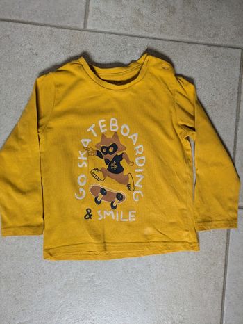 Tee-shirt manches longues garçon renard