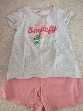 Pyjama d'été Schtroumpfette